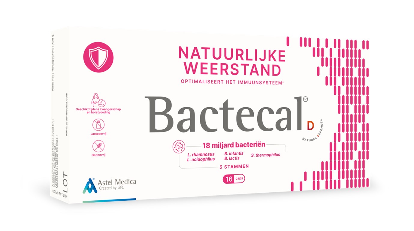 Bactecal D natuurlijke afweer 16 capsules - Astel Medica