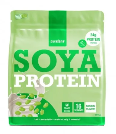 Purasana Organic Vegan Protein Bio Soy (natural) 400g