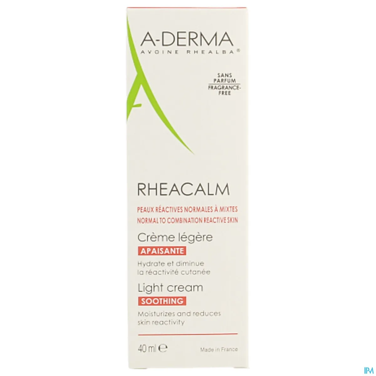 A-Derma Rheacalm Lichte Verzachtende Crème 40ml