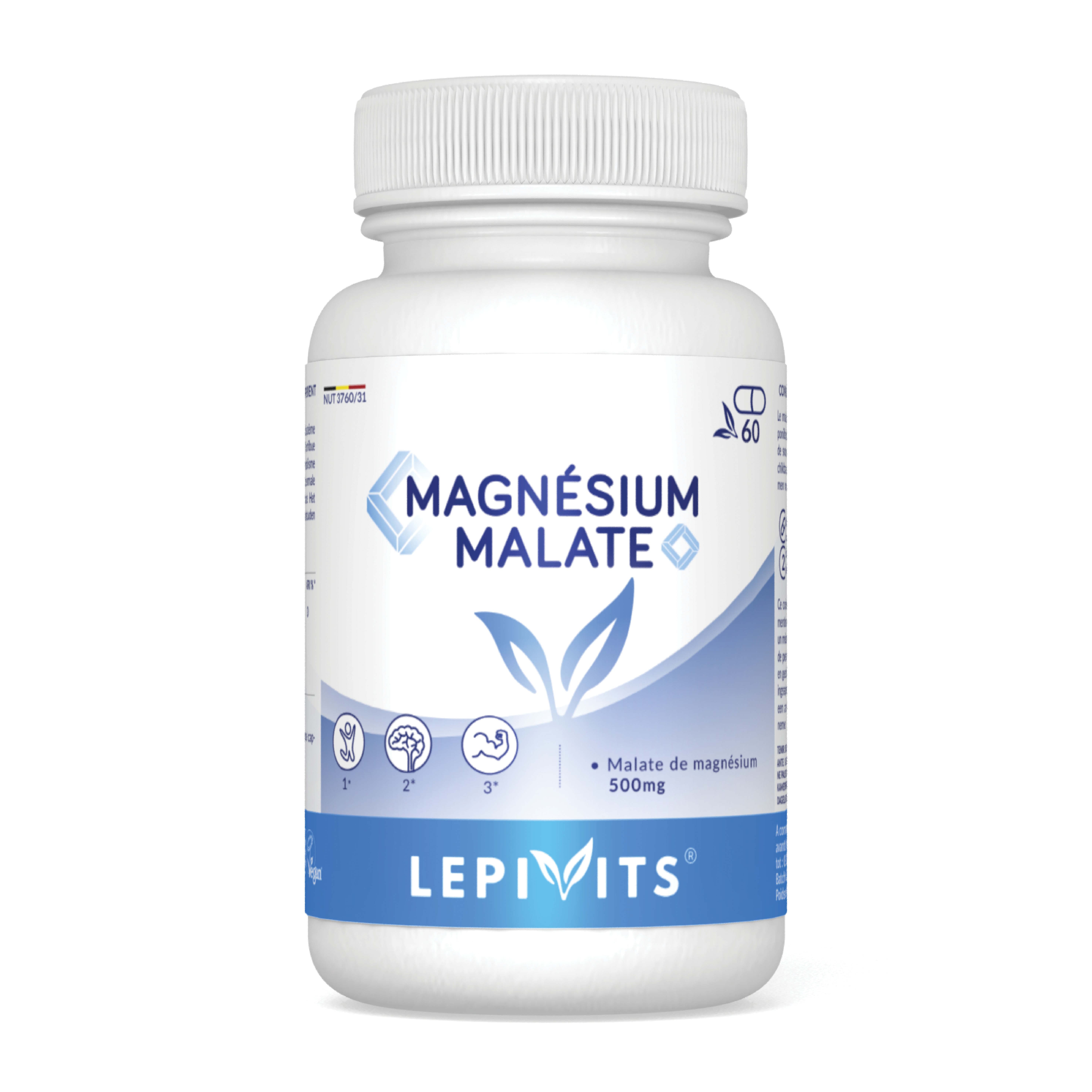 Lepivits Magnesiummalaat 60 Capsules - Lepivits