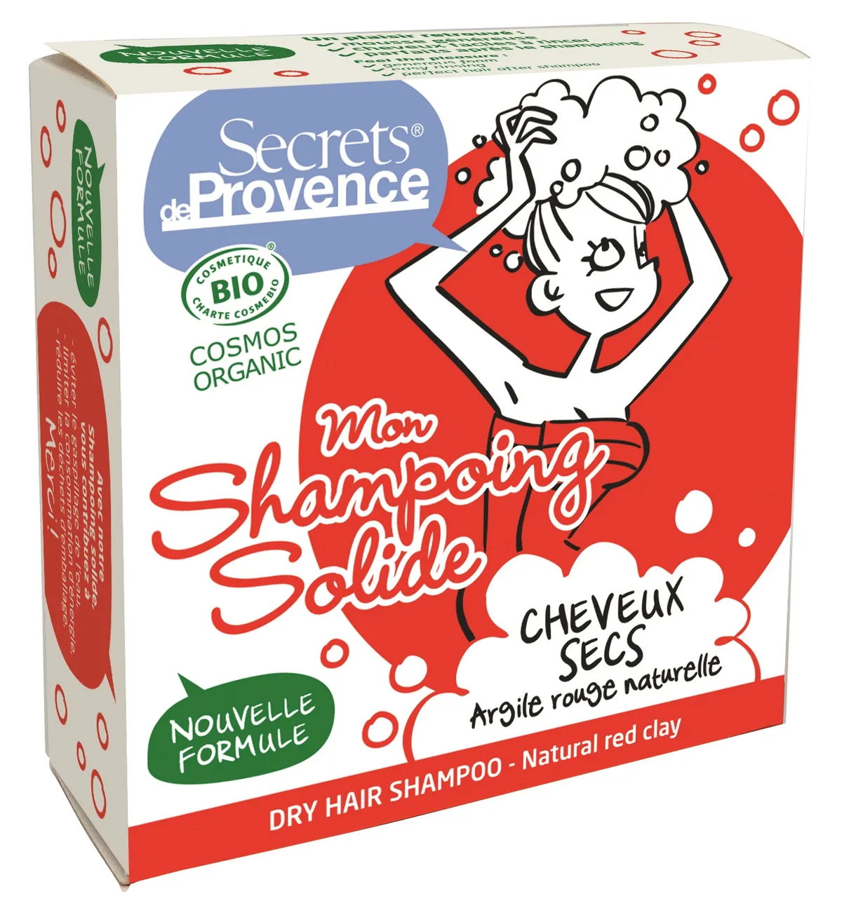 Secrets de Provence Shampooing Solide Cheveux Secs Bio 85g