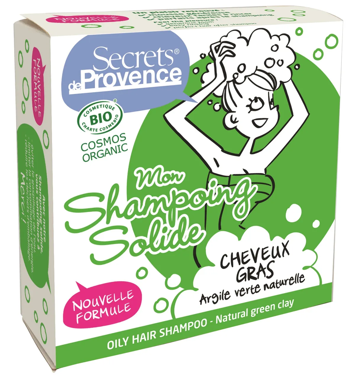 Secrets de Provence Mon Shampooing Solide Cheveux Gras Bio 85g