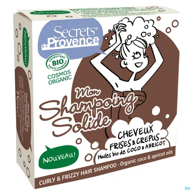 Secrets de Provence Shampooing Solide Cheveux Frisés Crépus 85g