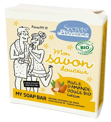 Secrets de Provence Savon Huile d'Amande Douce Parfum Calisson 100g