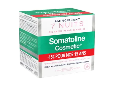 Somatoline Cosmetic Amincissant 7 Nuits Gel Crème Peaux Sensibles 400ml (Promo -15€)
