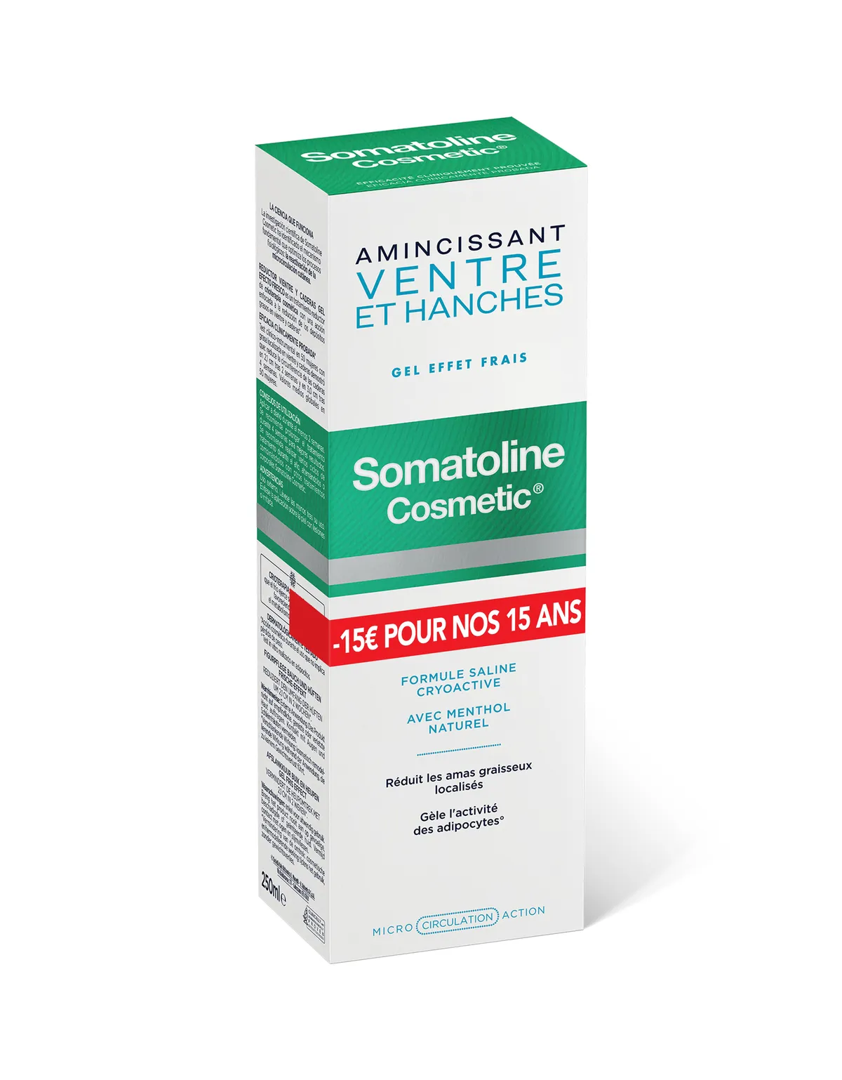 Somatoline Cosmetic Buik en Heupen 250 ml (Promo -15 EUR)