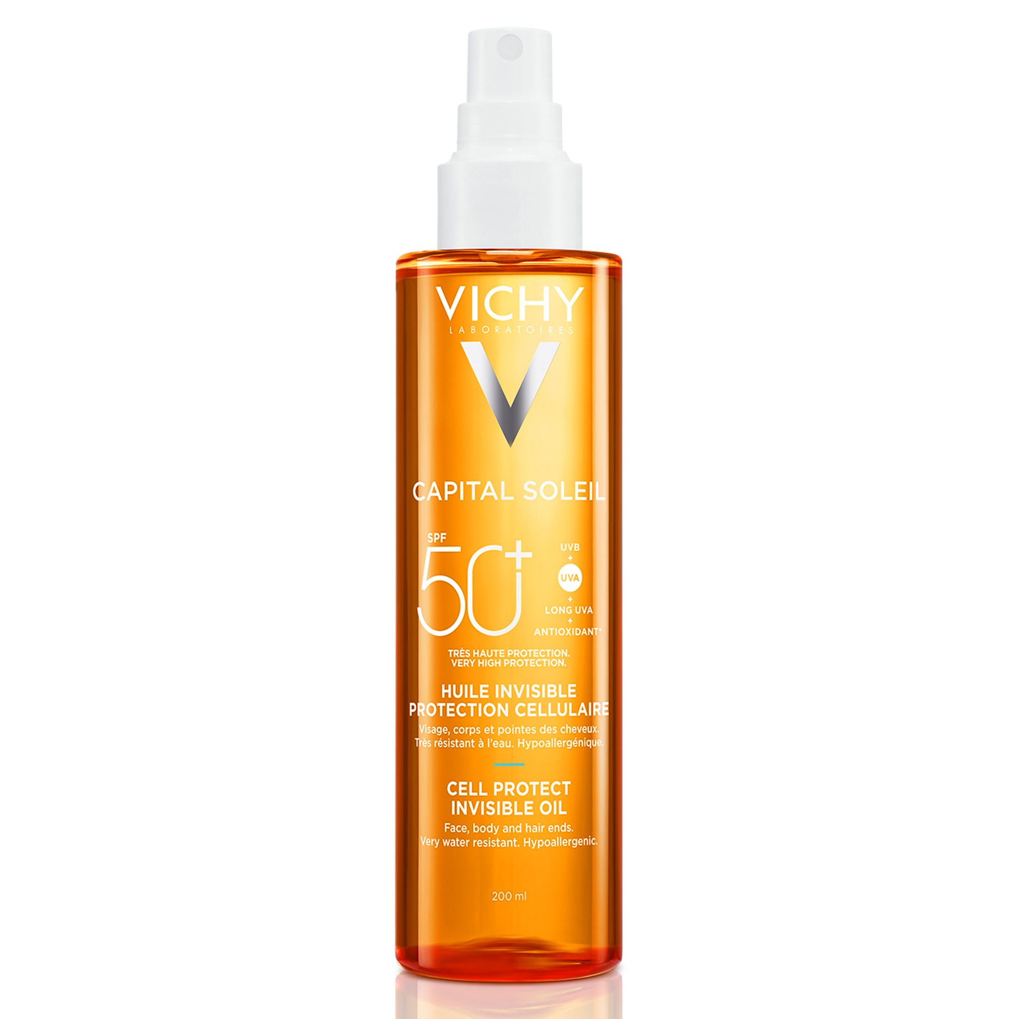Vichy Capital Soleil Onzichtbare Olie SPF50+ 200 ml - Vichy