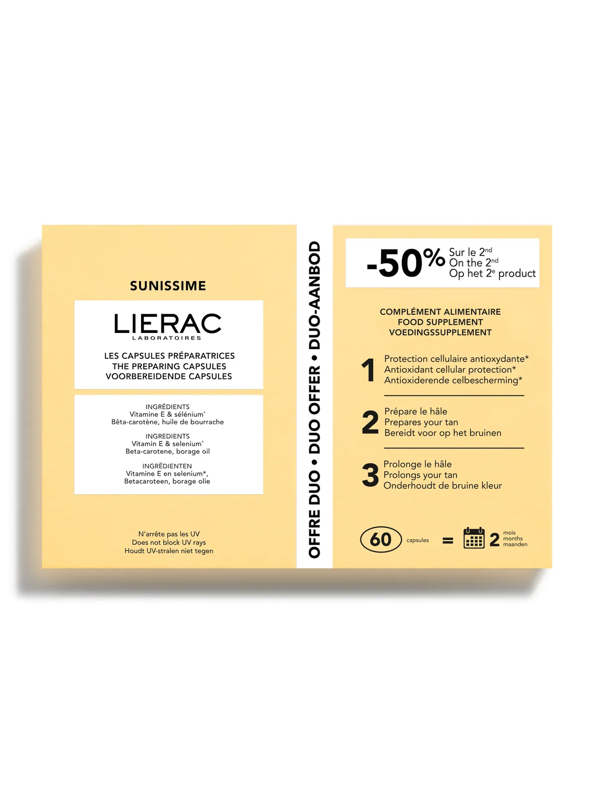 Lierac Sunissime Les Capsules Préparatrices Duo 2x30 Capsules
