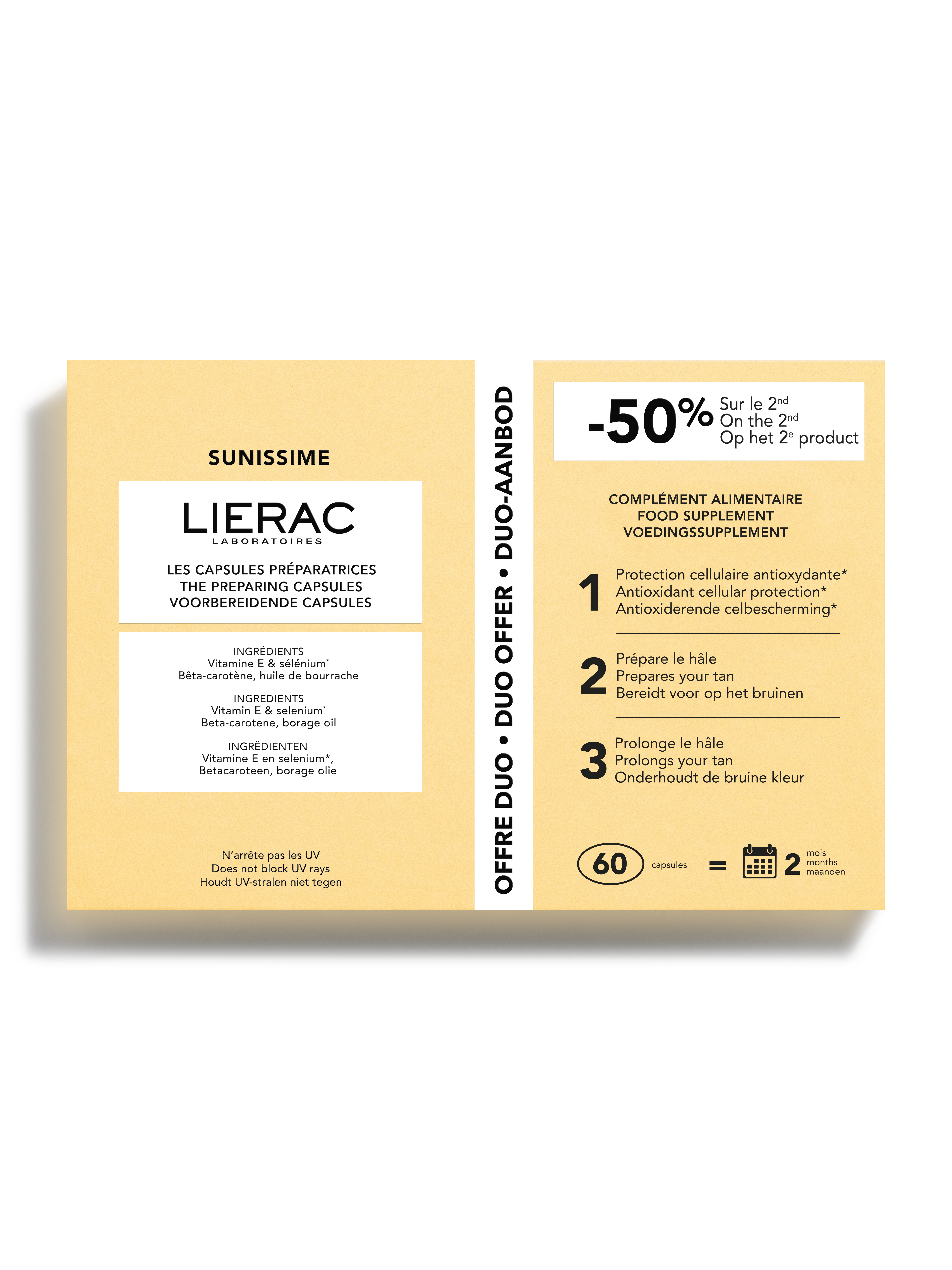 Lierac Sunissime De Voorbereidende Capsules Duo 2x30 Capsules
