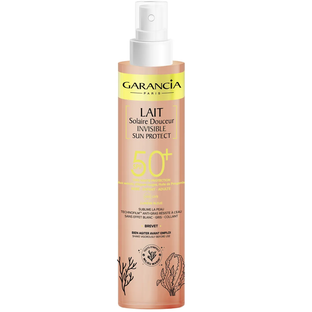 Garancia Sun Protect Zonnemelk Zacht Onzichtbaar SPF50+ 150 ml