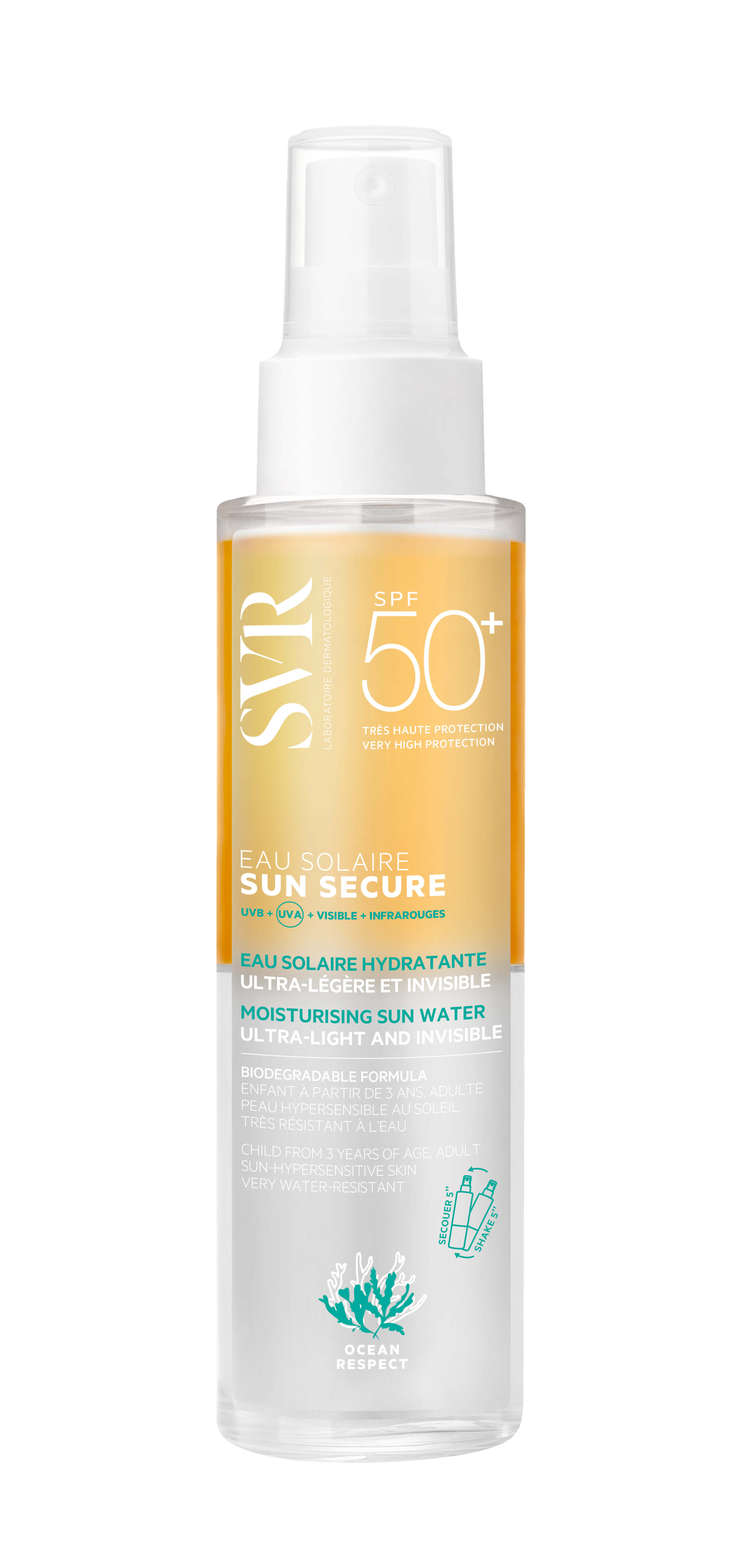 SVR Sun Secure Zonnewater SPF 50+ 100 ml - SVR
