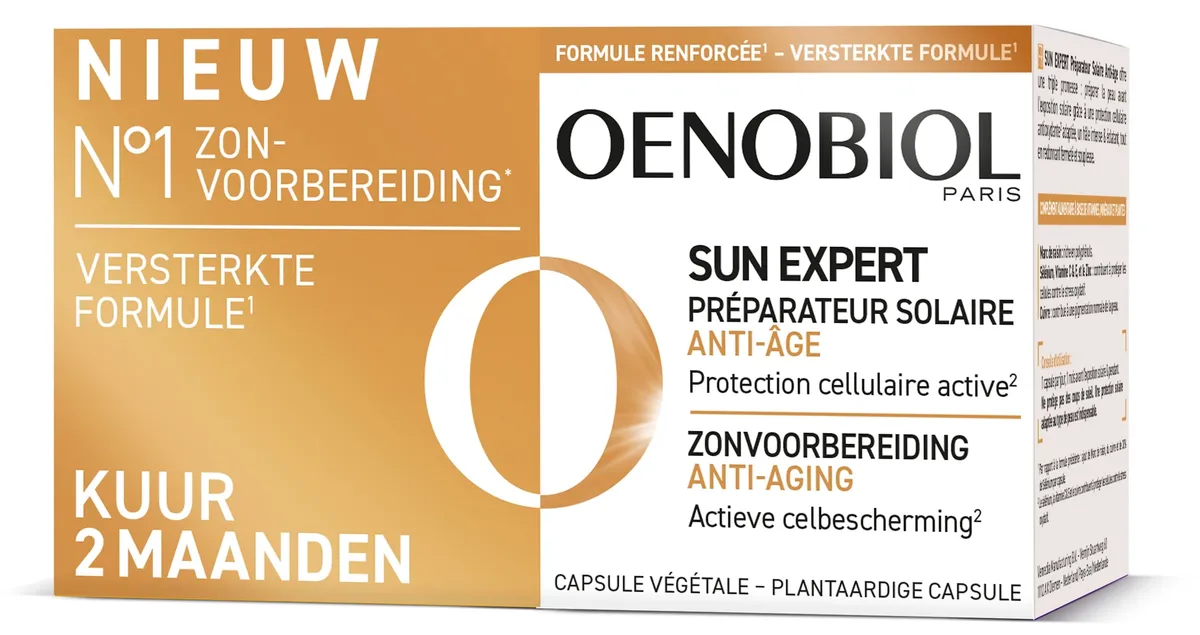 Oenobiol Sun Expert Ant-Aging Voorbereiding op de Zon - 2x30 Capsules