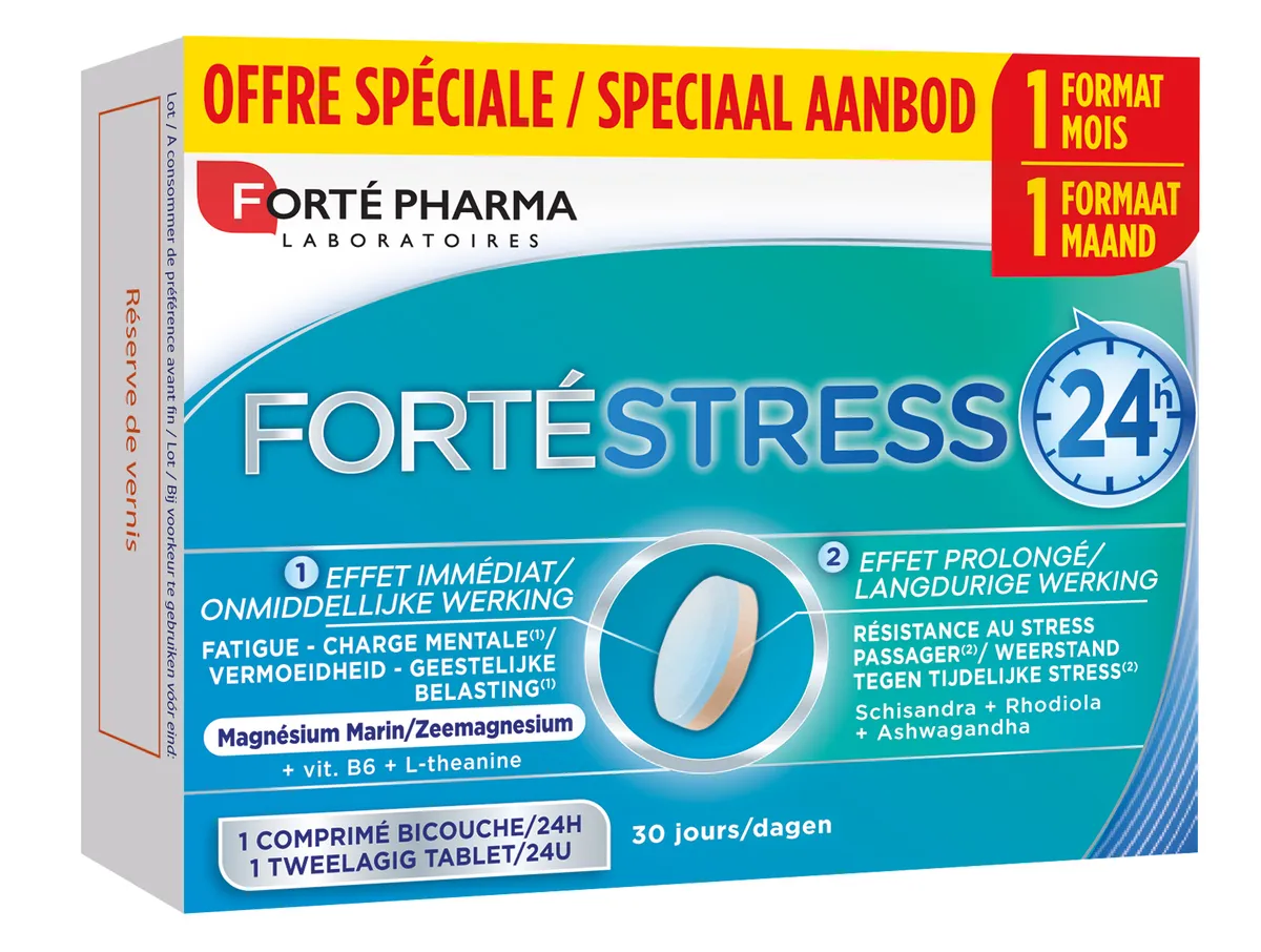 Forté Pharma Forté Stress 24H 30 Comprimés