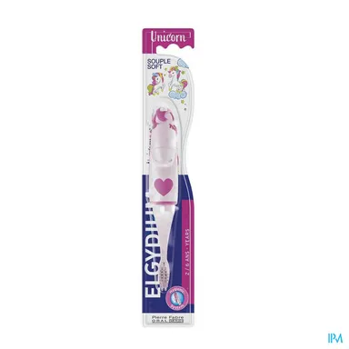 Oral Care Elgydium Kids Brosse À Dents Licorne Enfants De 2 À 6 Ans Souple