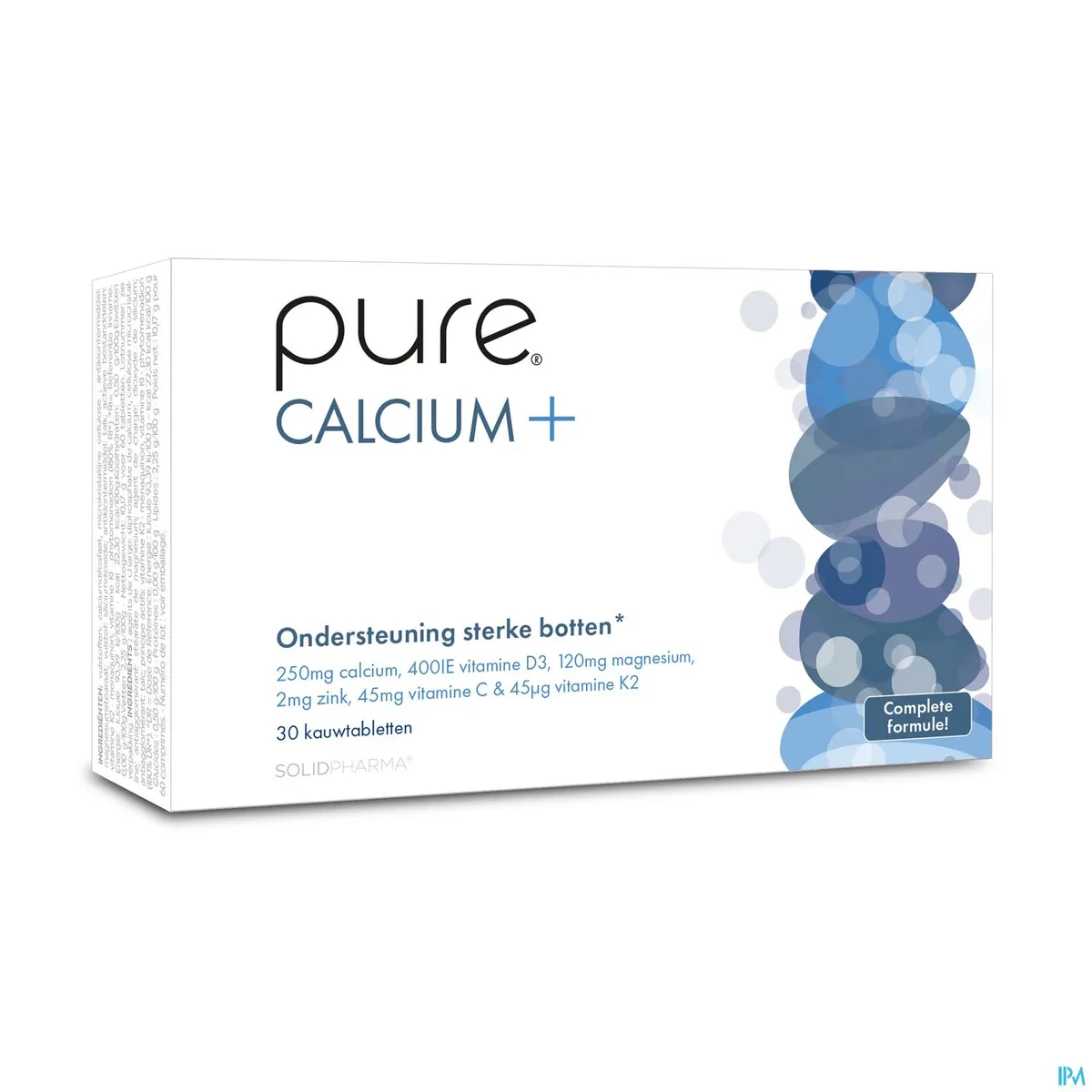 Pure Calcium + 30 Comprimés à Mâcher