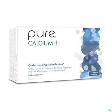 Pure Calcium + 30 Comprimés à Mâcher