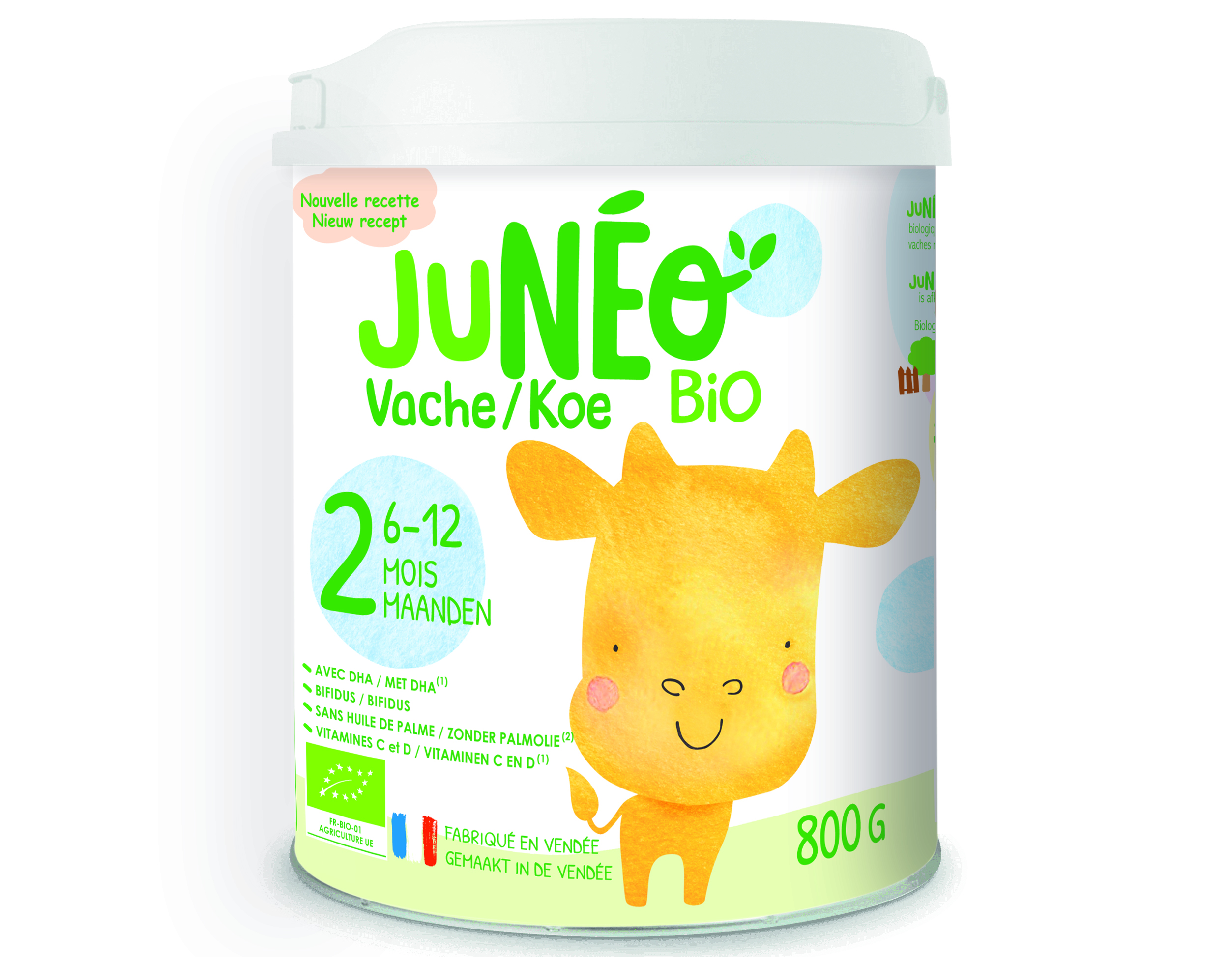 Juneo Bio 2 Koemelk 6–12 Maanden 800 g - Junéo