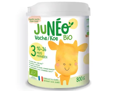 Juneo 3 Bio Lait de Vache 10-36 Mois 800g