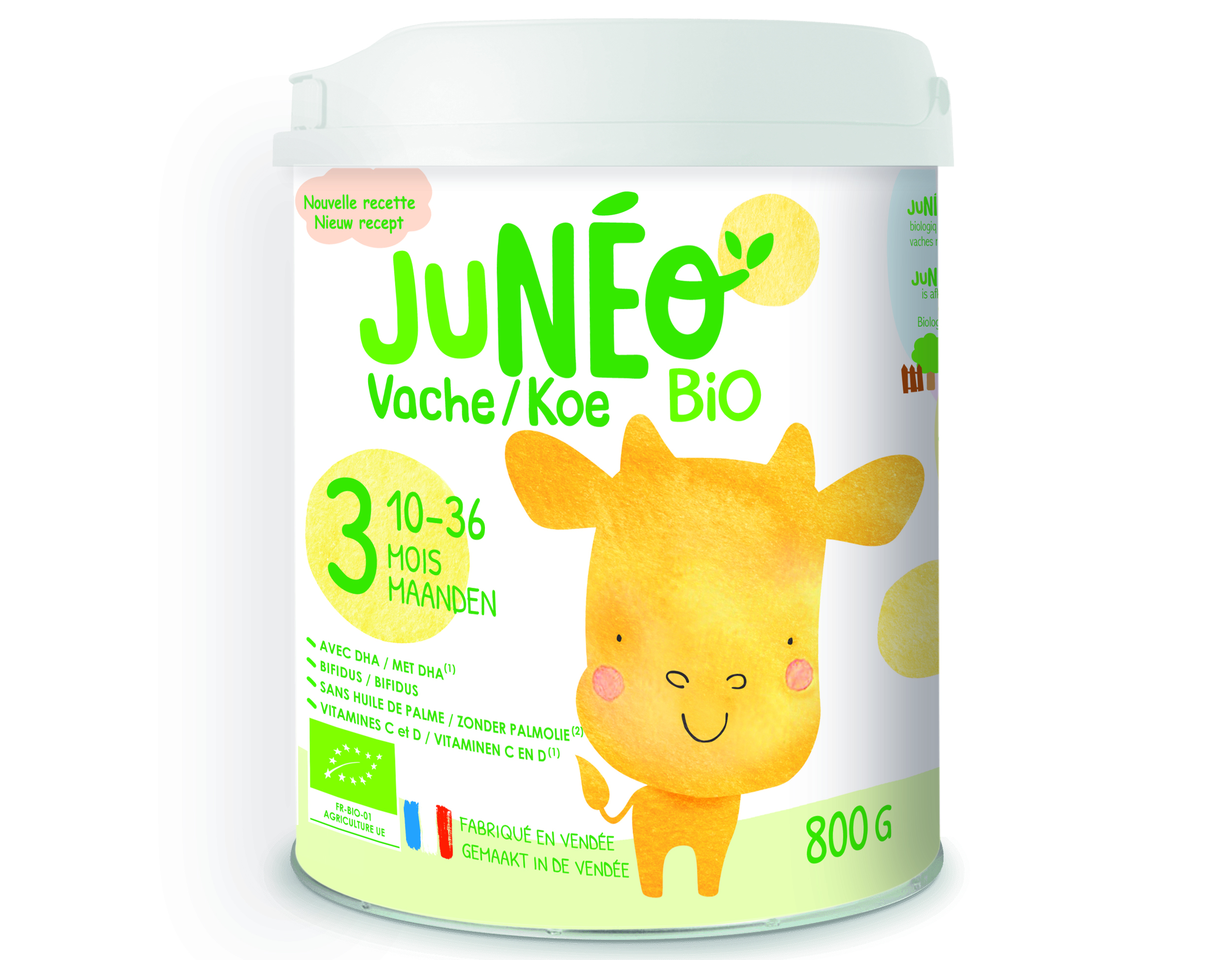 Juneo 3 Bio Koemelk 10-36 Maanden 800 g - Junéo