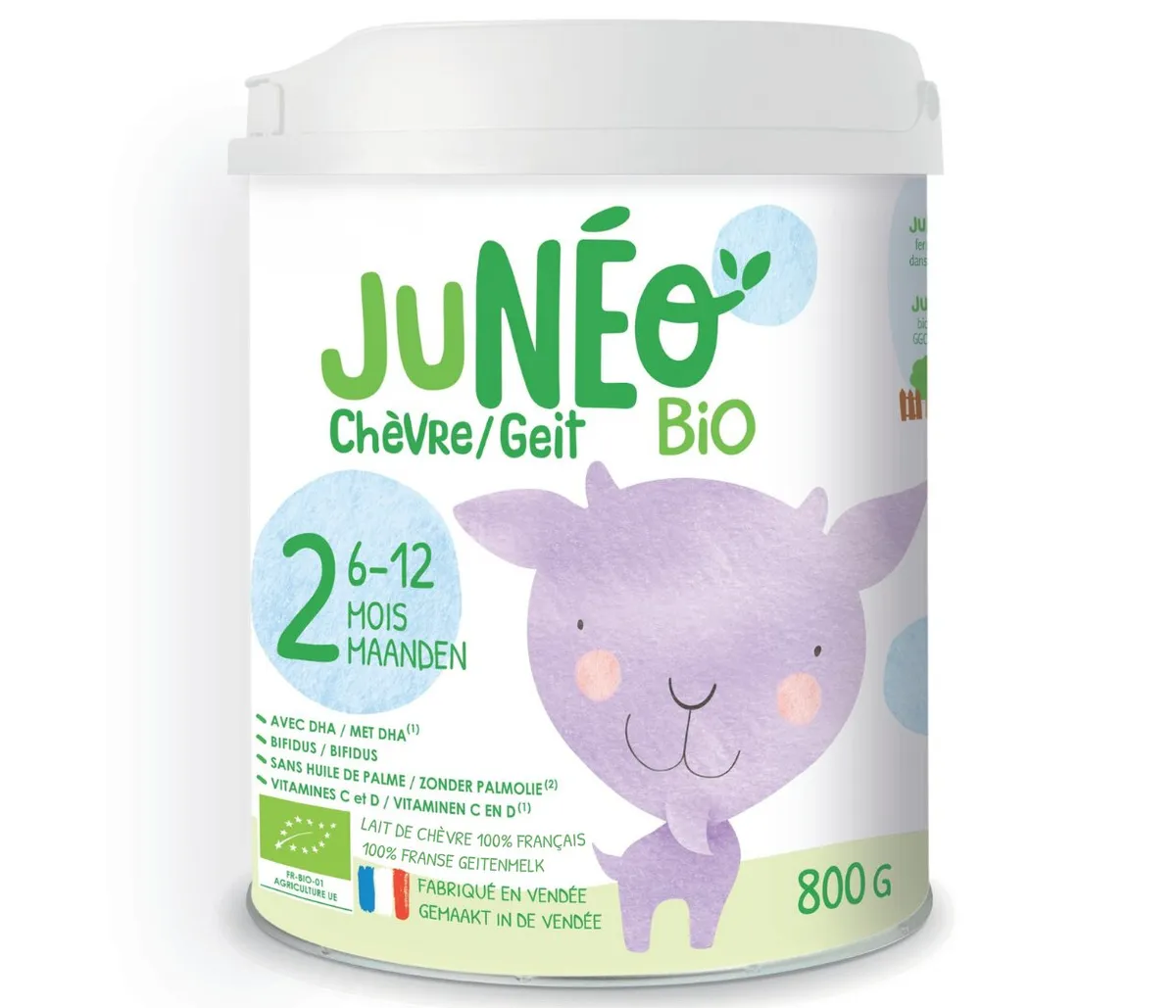 Juneo 2 Bio Geitenmelk 6-12 Maanden 800 g