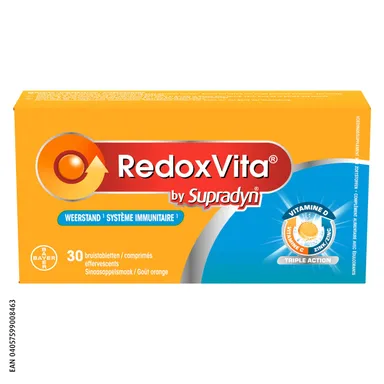 Redoxvita Triple Action Immuunsysteem 30 bruistabletten