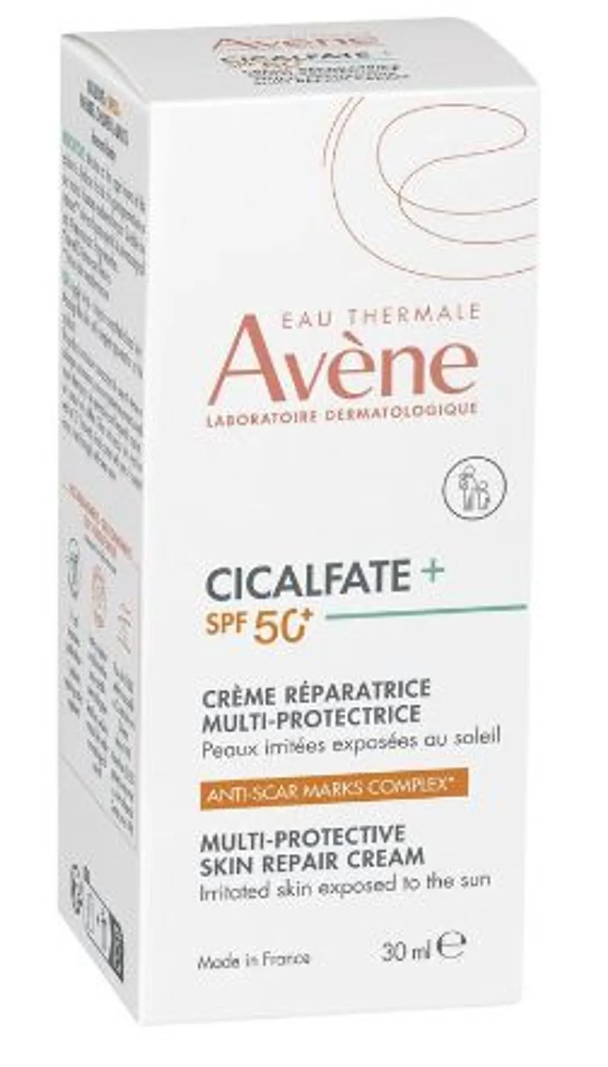 Avène Cicalfate+ Spf50+ Mutli-Beschermende Herstellende Crème 30Ml