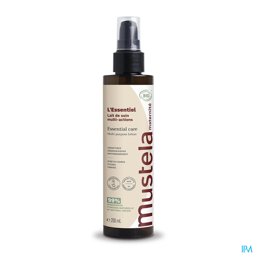 Mustela L'Essentiel Verzorgingslotion Meervoudige Werking Materniteit 200 ml - Mustela