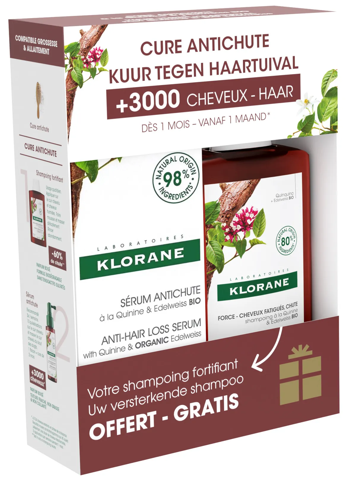 Klorane Set Kinine Serum 100 ml + Shampoo 100 ml