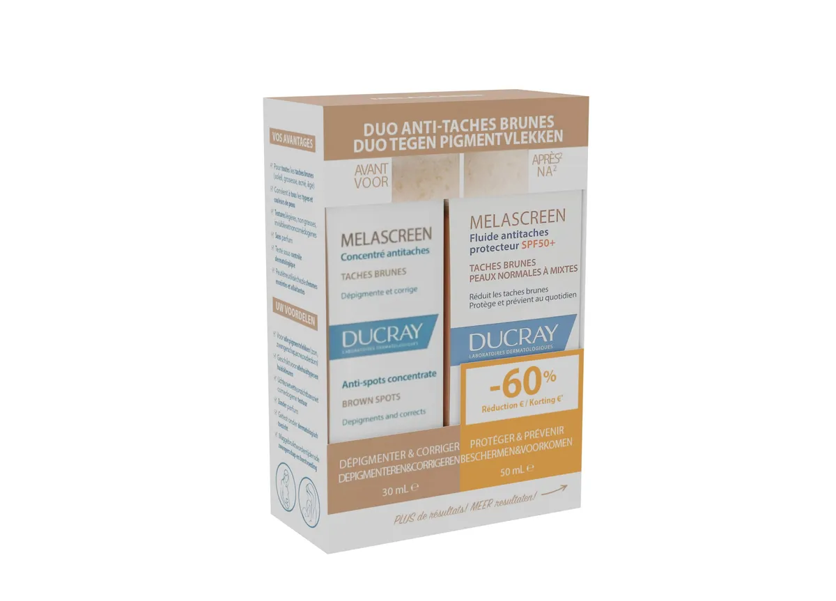 Ducray Melascreen Antivlekken Duo 30 ml + 50 ml
