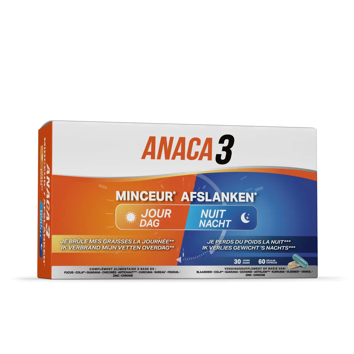 Anaca3 Minceur Jour Nuit 60 Capsules