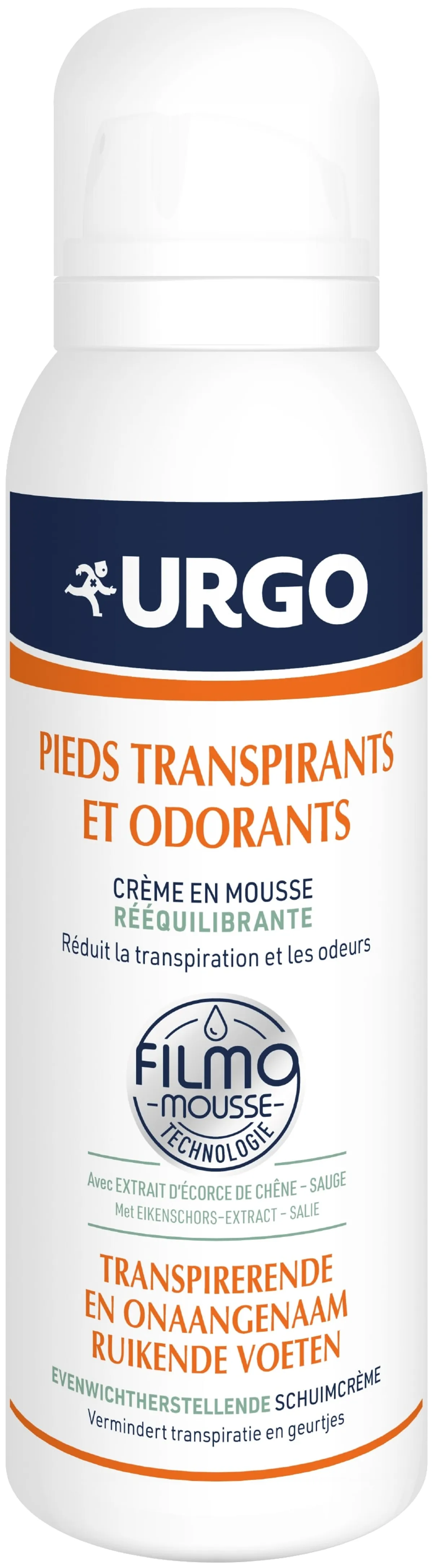 Urgo Filmo Mousse Pieds Transpirants et Odorants 125ml