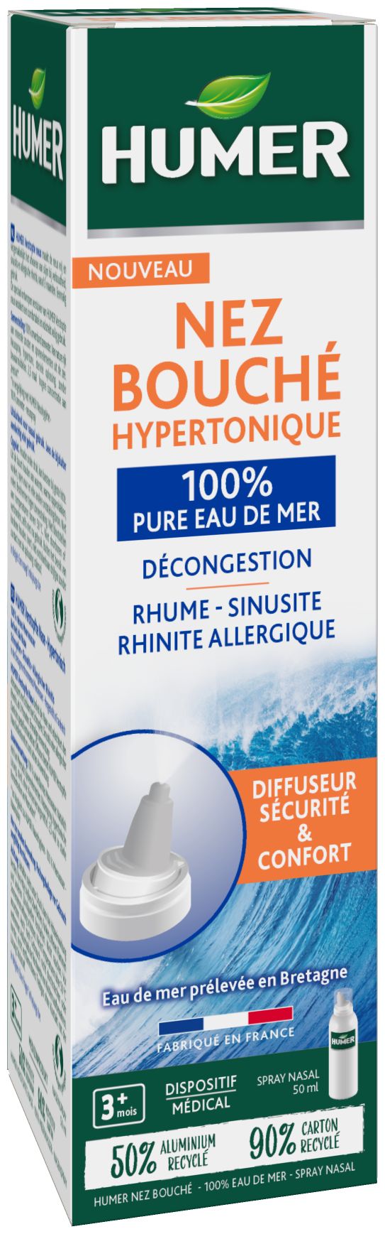 Humer Verstopte Neus Hypertonisch 50 ml - Humer