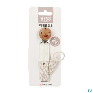 Bibs Attache-Tétine Tresse Ivory Vanilla
