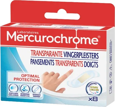 Mercurochrome Pansements Doigts Cicatrisant 8 Pansements