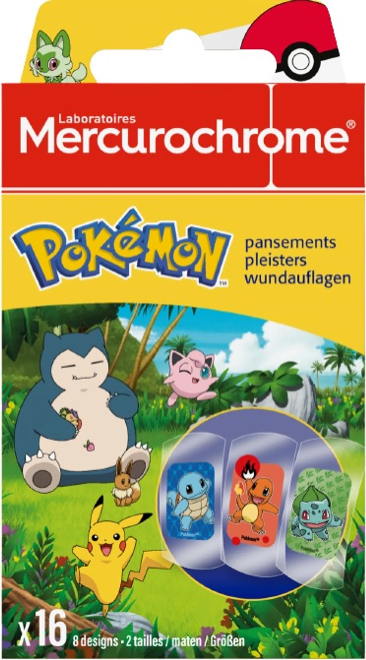 Mercurochrome Pansements Pokemon 16