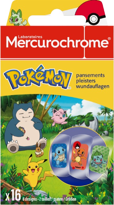Mercurochrome Pleisters Pokemon 16 - Mercurochrome