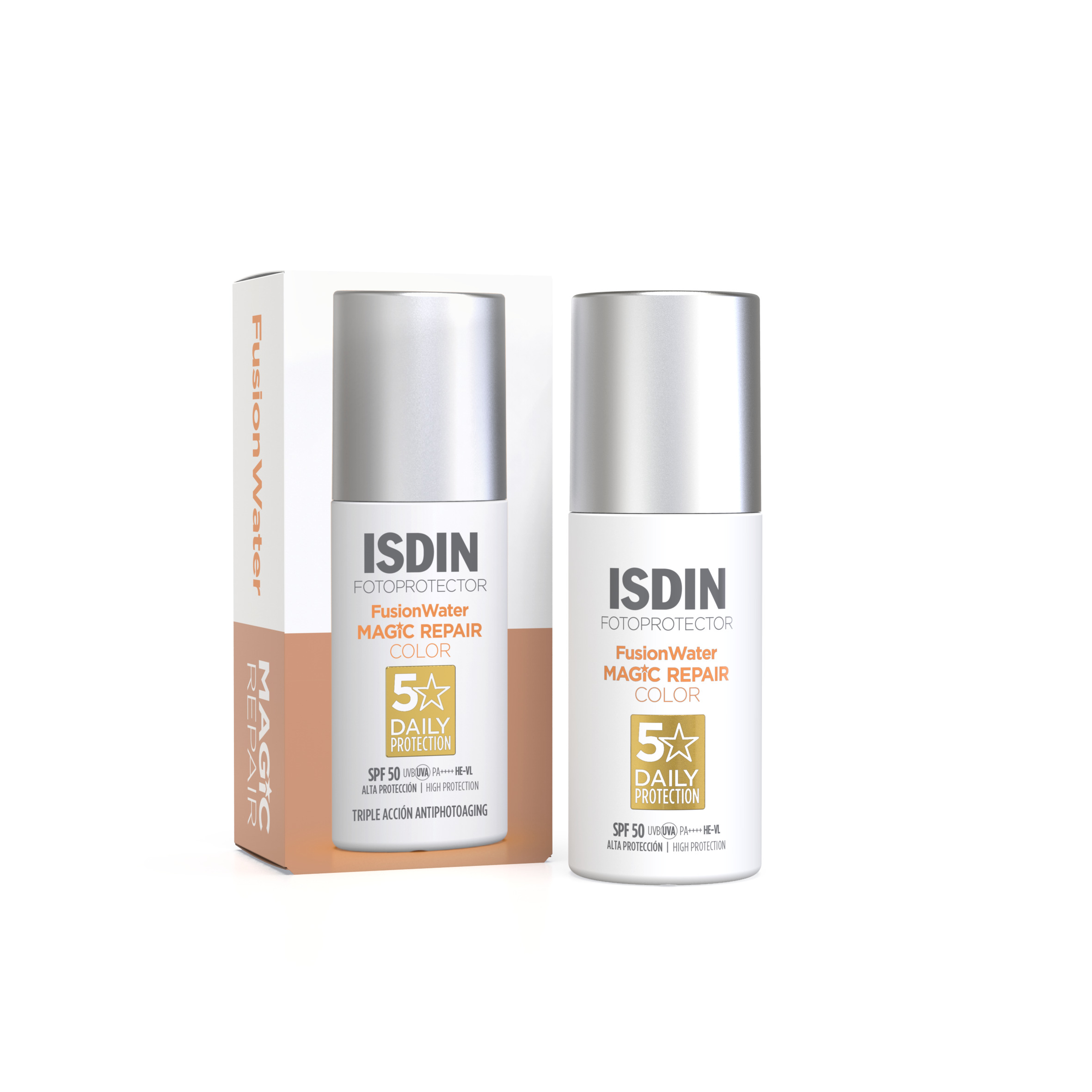 ISDIN Fotoprotector FusionWater Magic Repair Color SPF50 50 ml - ISDIN