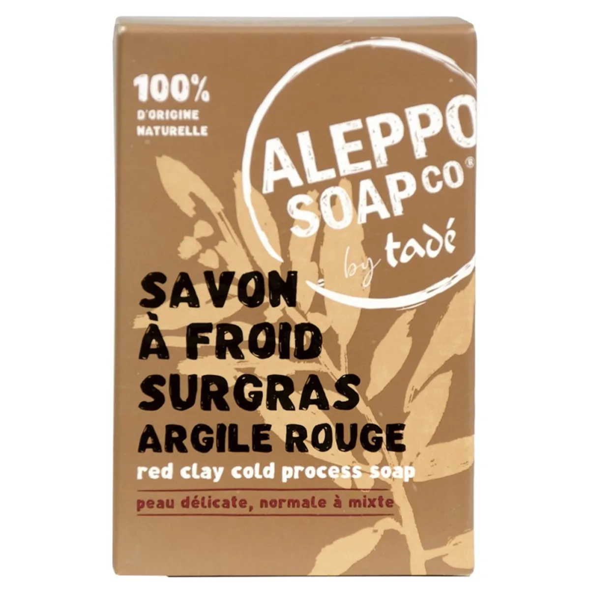 Tadé Savon Alep Surgras Argile Rouge 150g