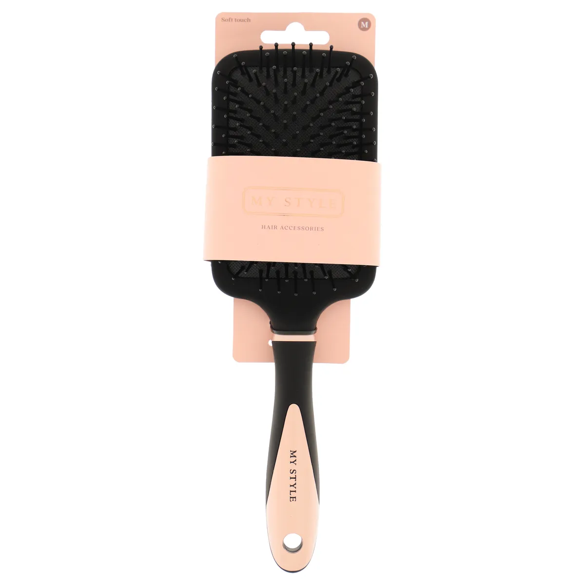 My Style Rechthoekige Haarborstel Rubber + Roségoud