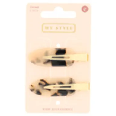 My Style Accessoires Cheveux Pince Clip Ecaille Claire