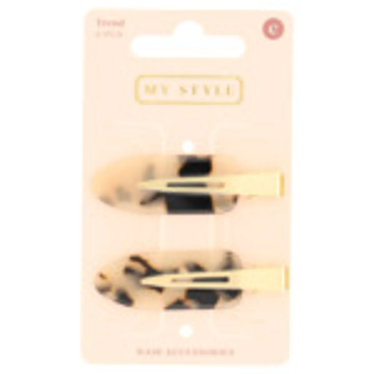 My Style Haaraccessoires Clip Licht Rood-Zwart