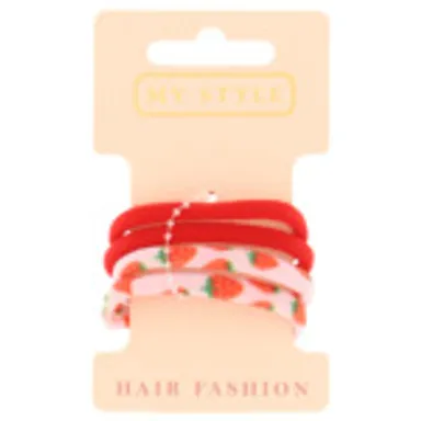 My Style Elastiques Fraise 4 Pièces