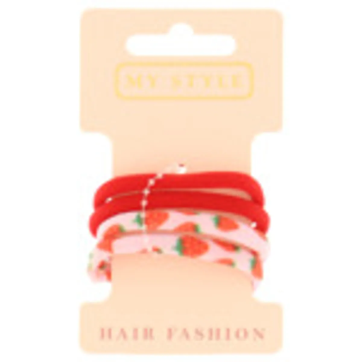 My Style Aardbei Elastieken 4 Stuks