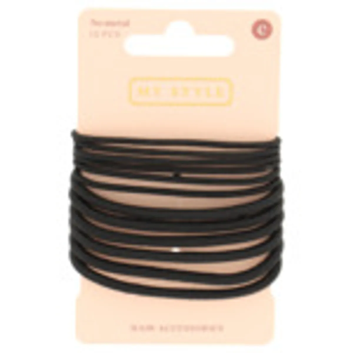 My Style Accessoires Cheveux Basic Elastique Fin + Gros Noir