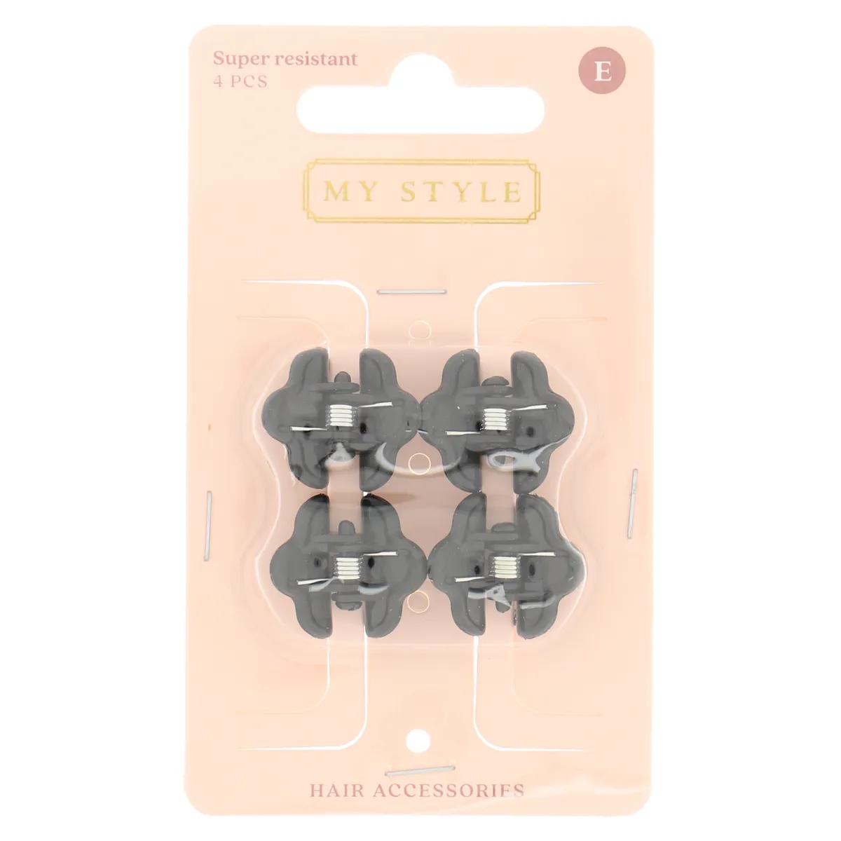 My Style Haaraccessoires Nylon Haarklem Zwart 1,5 cm