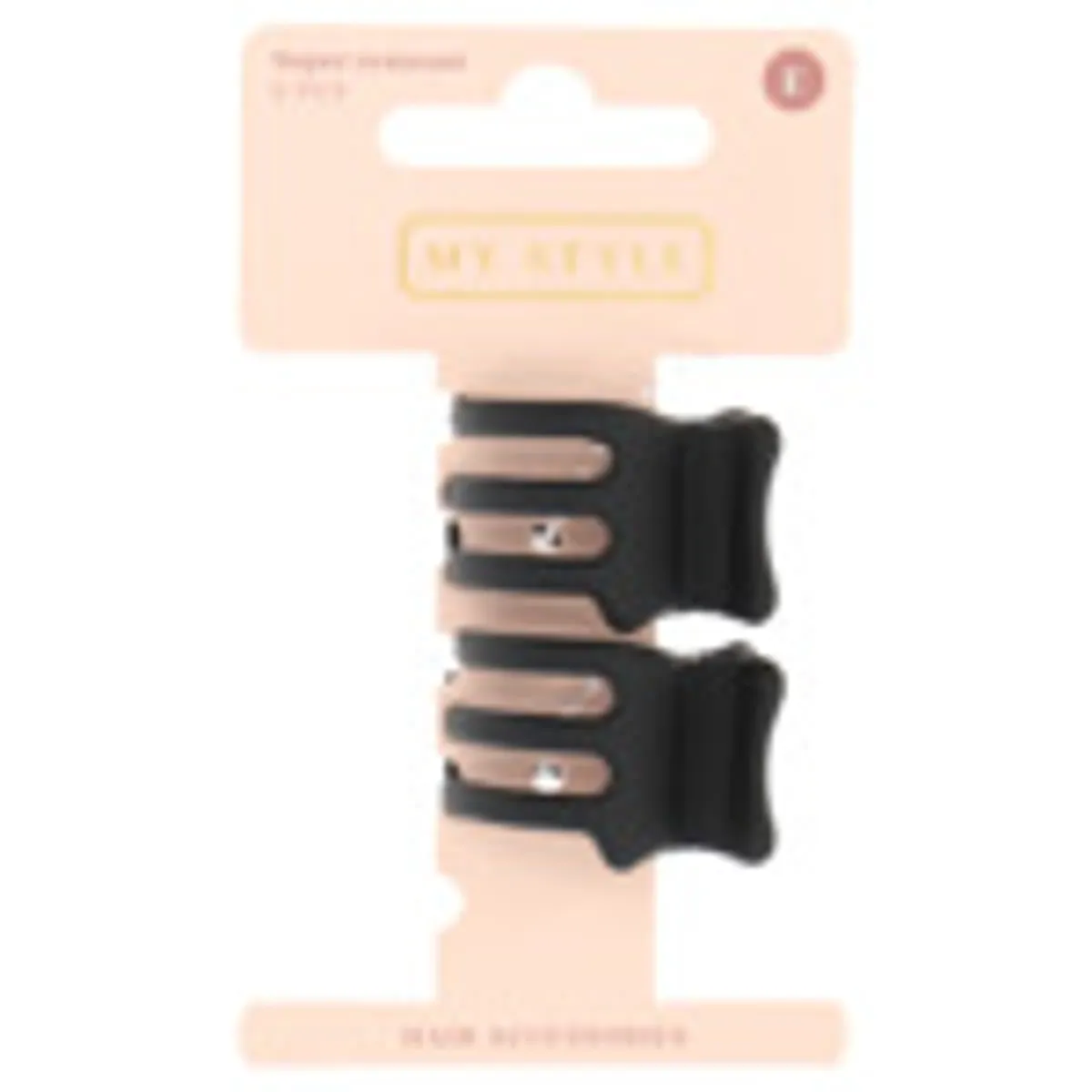 My Style Haaraccessoires Basic Haarklem Matzwart 2 cm