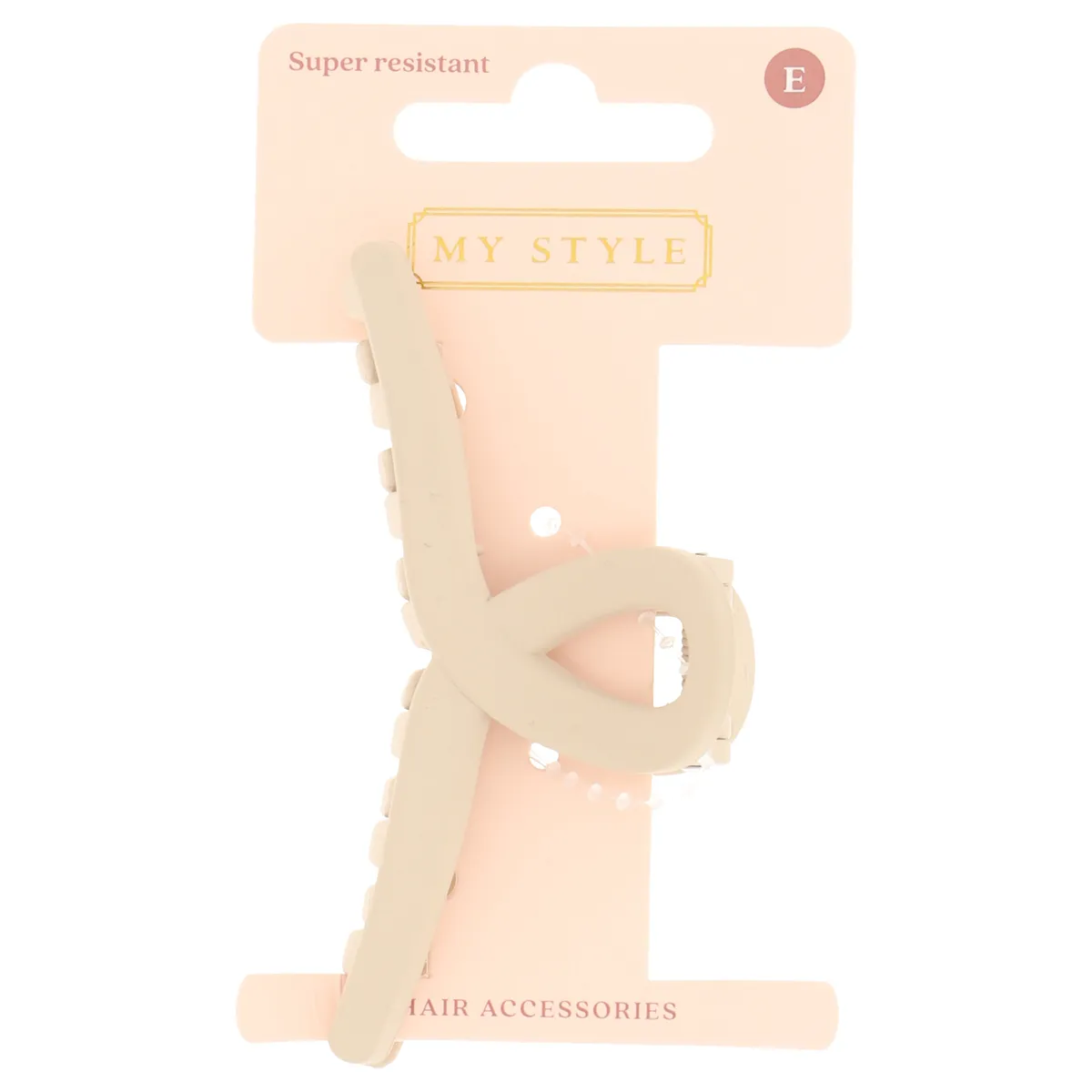 My Style Accessoires Cheveux Pince Crabe Beige 9cm