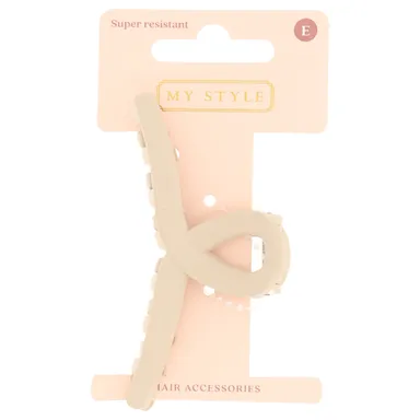 My Style Accessoires Cheveux Pince Crabe Beige 9cm