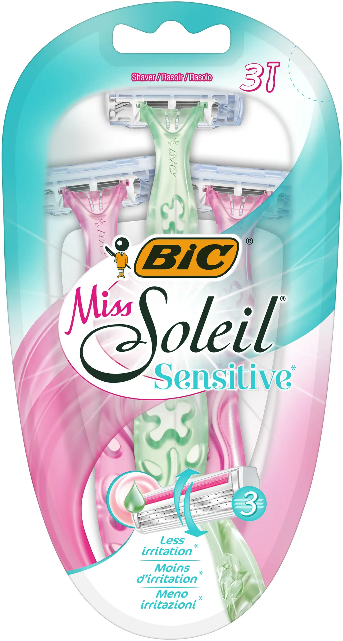 Bic Scheermes Miss Soleil Sensitive 3 Scheermesjes