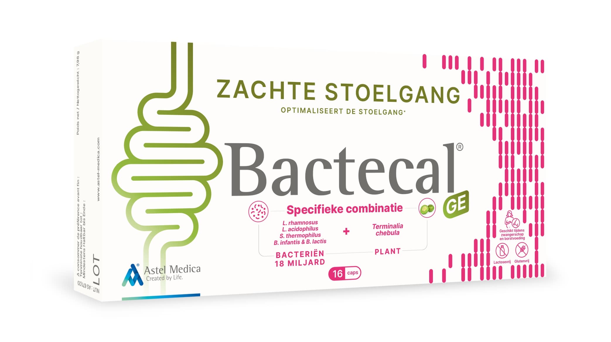 Bactecal Zachte Stoelgang 16 capsules - Astel Medica